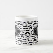 de heer Hipster Mustache  Retro Mok (Center)