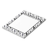 de heer Hipster Mustache  Retro Notitieblok (Linkerzijde)