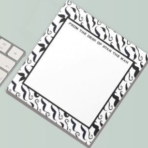 de heer Hipster Mustache Retro Notitieblok