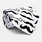 de heer Hipster Mustache  Retro Stropdas (Opgerold)