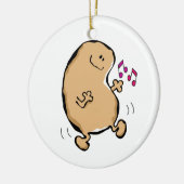 de heer Humaan Bean doet de strategie Keramisch Ornament (Links)