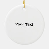 de heer Humaan Bean doet de strategie Keramisch Ornament (Achterkant)