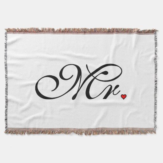 De heer Husband Groom Zes haar nieuwe widen Deken (Voorkant)