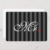 De heer Husband Groom Zijne Hers Newly Weds (Voorkant / Achterkant)