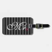 De heer Husband Groom Zijne Hers Newly Weds Bagagelabel (Voorkant horizontaal)