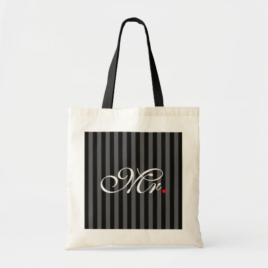 De heer Husband Groom Zijne Hers Newly Weds Tote Bag (Voorkant)