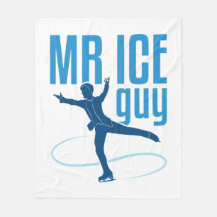 De heer Ice Guy Figuur Skating Mannen Boys Skater Fleece Deken