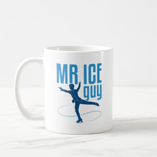 De heer Ice Guy Figuur Skating Mannen Boys Skater Koffiemok (Links)