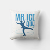 De heer Ice Guy Figuur Skating Mannen Boys Skater Kussen (Voorkant)