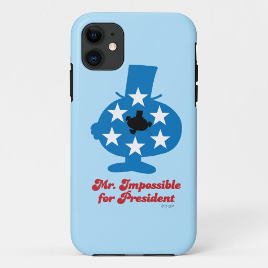 de heer Impossible For President Case-Mate iPhone Case (Achterkant)