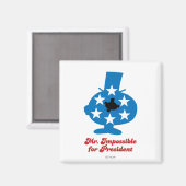 de heer Impossible For President Magneet (Voorkant / Achterkant)