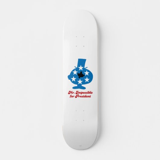 de heer Impossible For President Persoonlijk Skateboard (Voorkant)