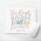 De Heer is de trouwe Christelijke Psalmen van de S Muismat (Met muis)