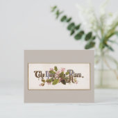 De Heer is een Bijbeltypografie Briefkaart (Staand voorkant)