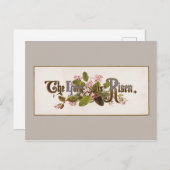 De Heer is een Bijbeltypografie Briefkaart (Voorkant / Achterkant)