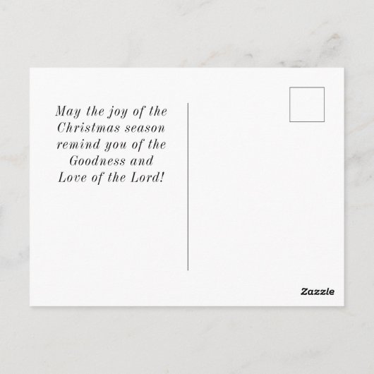 De Heer is gekomen, Kerstmis. Briefkaart (Achterkant)