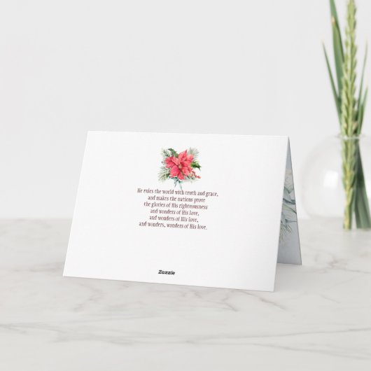 De Heer is gekomen, Kerstmis. Kaart (Achterkant)