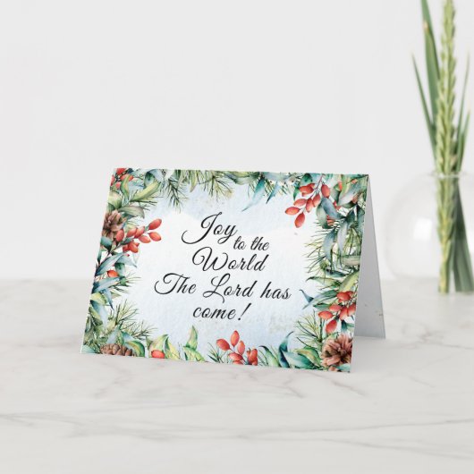 De Heer is gekomen, Kerstmis. Kaart (Voorkant)