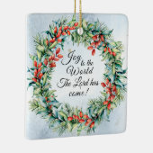 De Heer is gekomen, Kerstmis. Keramisch Ornament (Rechts)