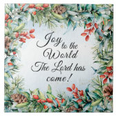 De Heer is gekomen, Kerstmis. Tegeltje (Voorkant)