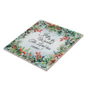 De Heer is gekomen, Kerstmis. Tegeltje (Zijkant)