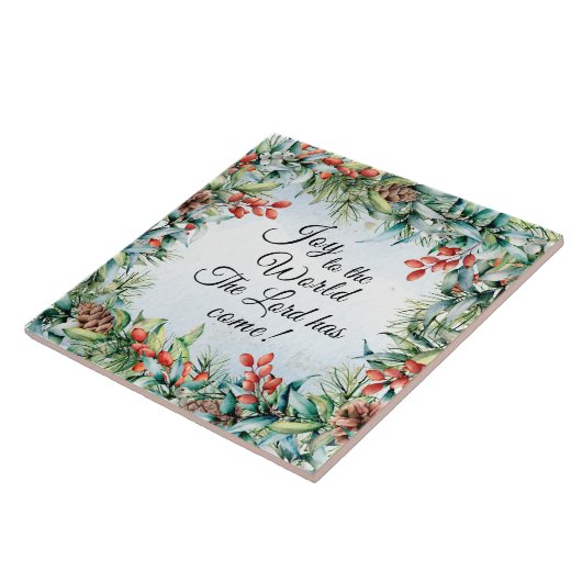 De Heer is gekomen, Kerstmis. Tegeltje (Zijkant)