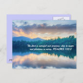 De Heer is genadig en vriendelijk, langzaam tot wo Briefkaart (Voorkant / Achterkant)