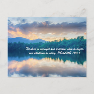 De Heer is genadig en vriendelijk, langzaam tot wo Briefkaart