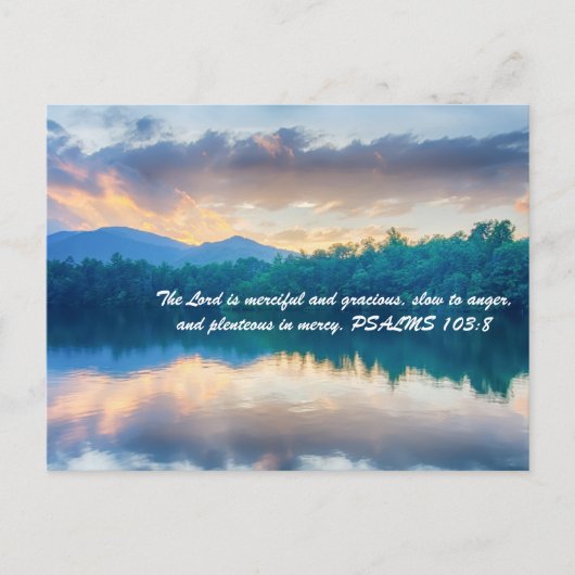 De Heer is genadig en vriendelijk, langzaam tot wo Briefkaart (Voorkant)