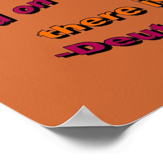 De Heer is God Poster (Hoek)