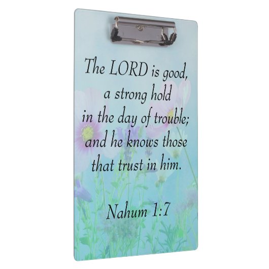 De Heer is goed - Nahum 1:7 Klembord (Rechts)
