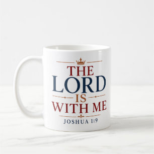 De Heer Is Met Mij Moderne Christelijke Typografie Koffiemok