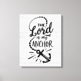De Heer is Mijn Anchor Canvas Afdruk