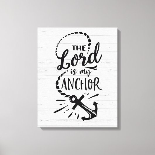 De Heer is Mijn Anchor Canvas Afdruk (Voorkant)