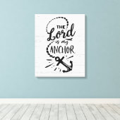 De Heer is Mijn Anchor Canvas Afdruk (Insitu (Houten vloer))