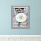 De Heer is mijn deel Bijbel Schrift Quote Poste Canvas Afdruk (Insitu (Houten vloer))