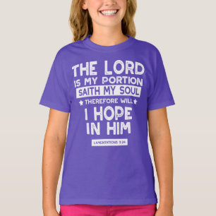 De Heer is mijn deel Klaagliederen 3 24 Citaten T-shirt