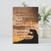 De Heer is mijn gebedsmat Wenskaart Kaart (Staand voorkant)