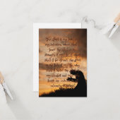 De Heer is mijn gebedsmat Wenskaart Kaart (Voorkant / Achterkant in situ)