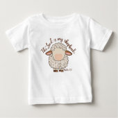 De Heer is Mijn Herder Baby Fijne Jersey T-shirt (Voorkant)