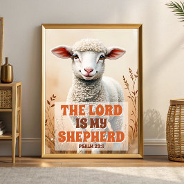 De Heer is mijn Herder Boho Christelijke Kabouter Poster