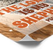 De Heer is mijn Herder Boho Christelijke Kleuter K Poster (Hoek)