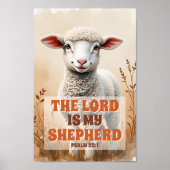 De Heer is mijn Herder Boho Christelijke Peuter Ku Poster (Voorkant)