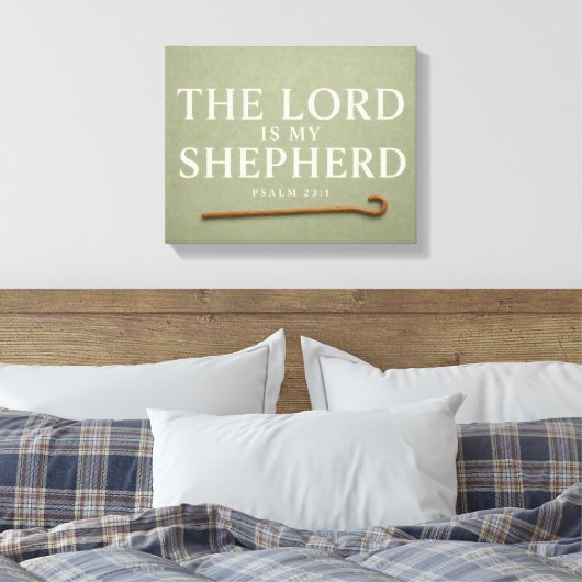 DE HEER IS MIJN HERDER | Christelijk Canvas Afdruk (Insitu (Slaapkamer))