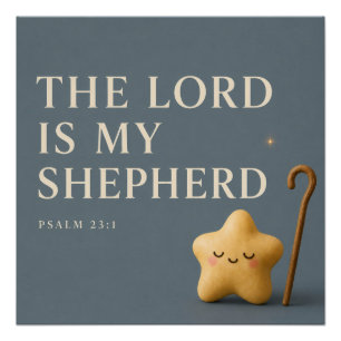 DE HEER IS MIJN HERDER Christelijk Perfect Poster
