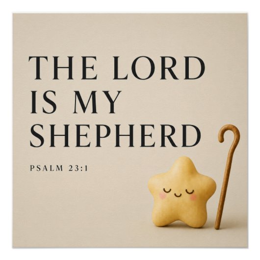 DE HEER IS MIJN HERDER | Christelijk Perfect Poster (Voorkant)