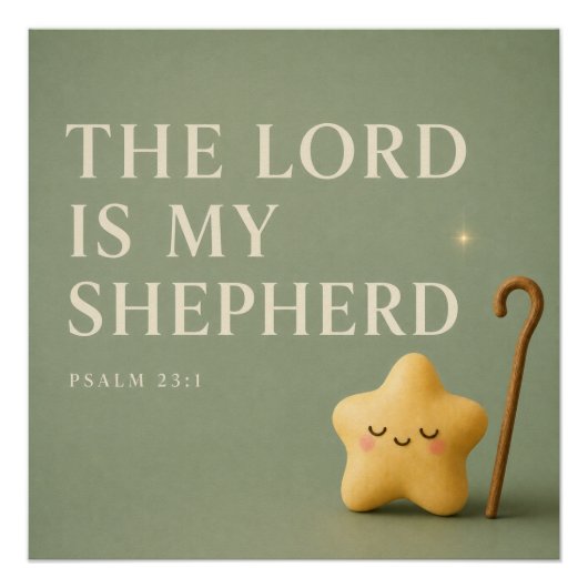 DE HEER IS MIJN HERDER | Christelijk Perfect Poster (Voorkant)
