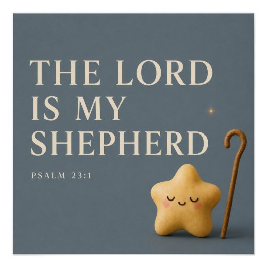 DE HEER IS MIJN HERDER | Christelijk Perfect Poster (Voorkant)