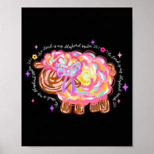 De Heer Is Mijn Herder Christelijke Jezus Bijbel V Poster