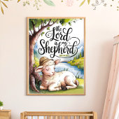 De Heer is mijn Herder Christelijke kinderkamer mu Poster